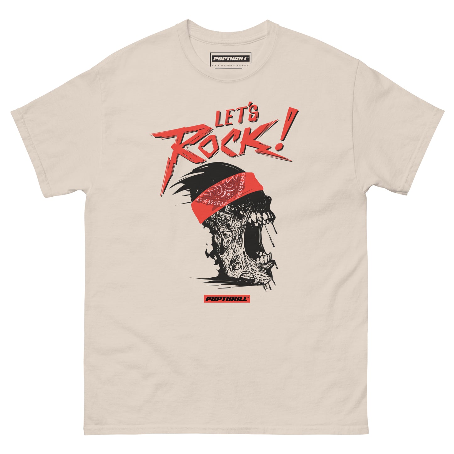 POPTHRILL® Men's & Women's Graphic T-shirt - LET'S ROCK!