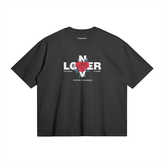 POPTHRILL® BOXY FIT T-SHIRT - LONER OR LOVER (Unisex)