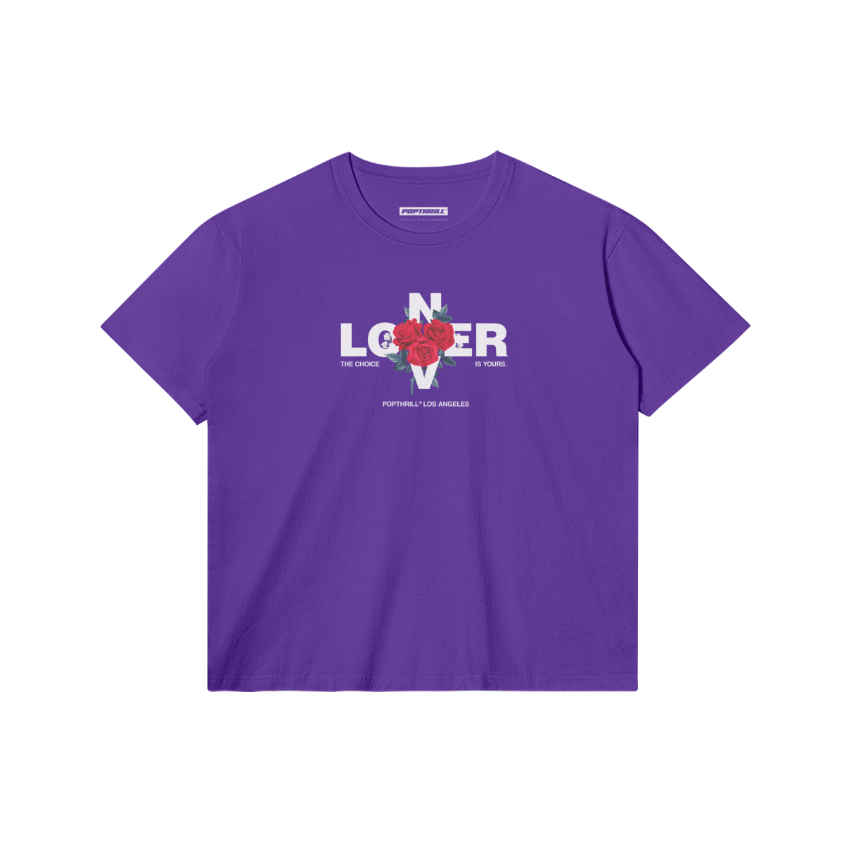 POPTHRILL® Purple Classic Fit T-Shirt - LONER OR LOVER